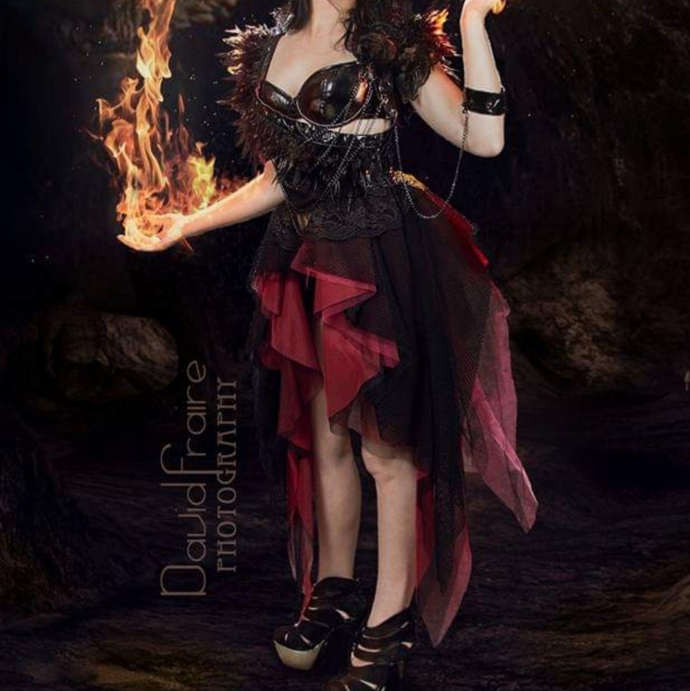 Gothic dress used once for the photoshoot